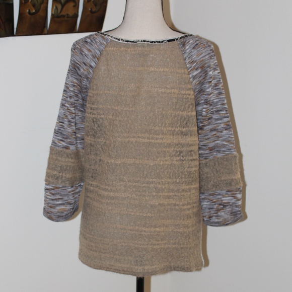 Gimmicks By BKE, shirt with knit and cotton mix medium               B4 - Picture 5 of 8